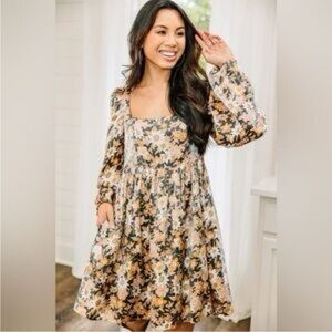 Floral Long Sleeve Dress
